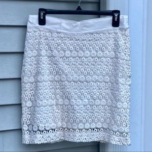 Banana Republic Cream Skirt